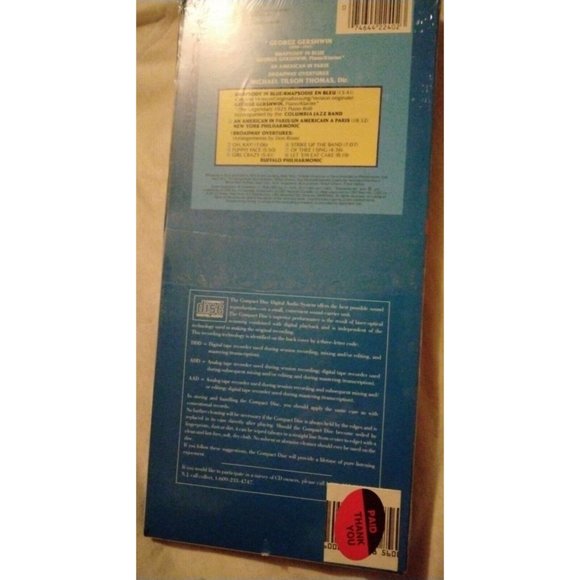 George Gershwin Rhapsody In Blue An American In Paris Broadway Overtures New - Picture 3 of 3